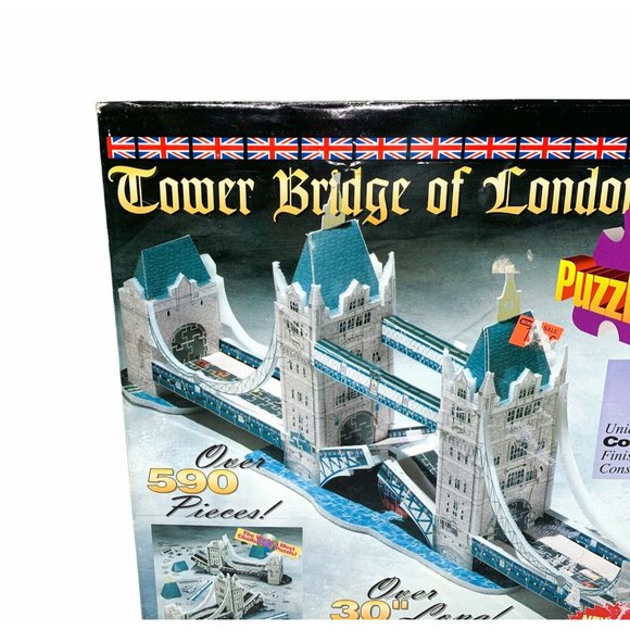 Vintage 1995 3D Puzzle Tower Bridge of London - Picture 2 of 11